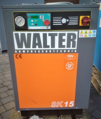 Używany kompresor śrubowy WALTER SK 15kW 8bar